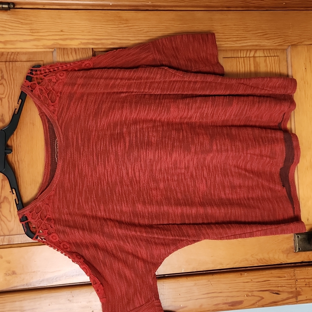 Lace sleeve top